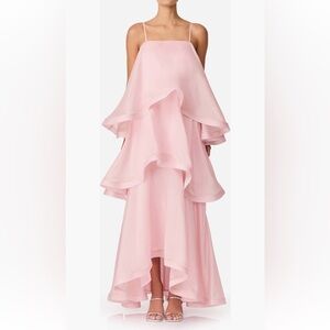 Elliatt Blush Asymmetrical Layered Dress